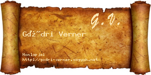 Gödri Verner névjegykártya